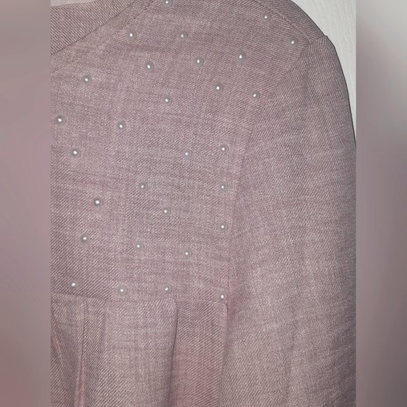 (XS/M) Luna Vintage Pearl Embellised Blouse Ptp 18"×L23" - Picture 5 of 10